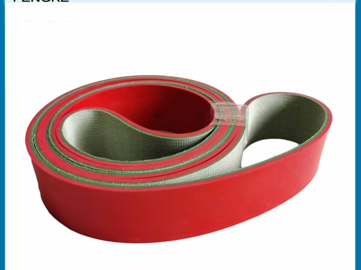 Red Rubber Coating PVC Conveyor Belts